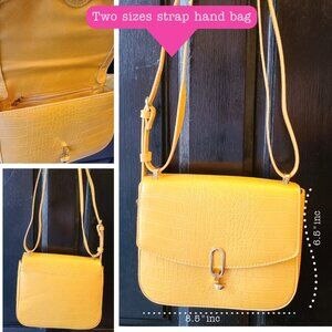Fancy yellow handbag for all occasions